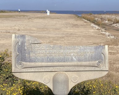 Historical Markers on Bolivar Peninsula-Rollover Fish Pass