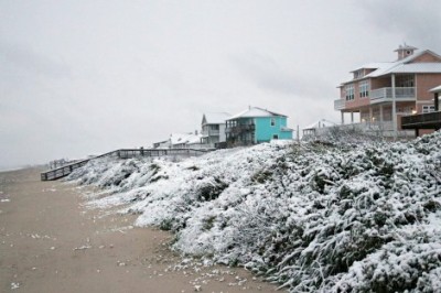 Snow on the Beach