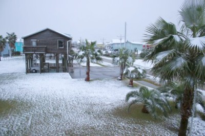 Snow on the Beach