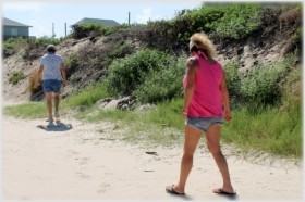 Many finds are along the dunes, deposited by the high tides and beach cleaning equipment