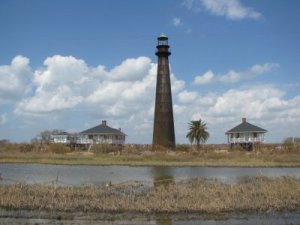 Bolivar Point Lighthouse after IKE